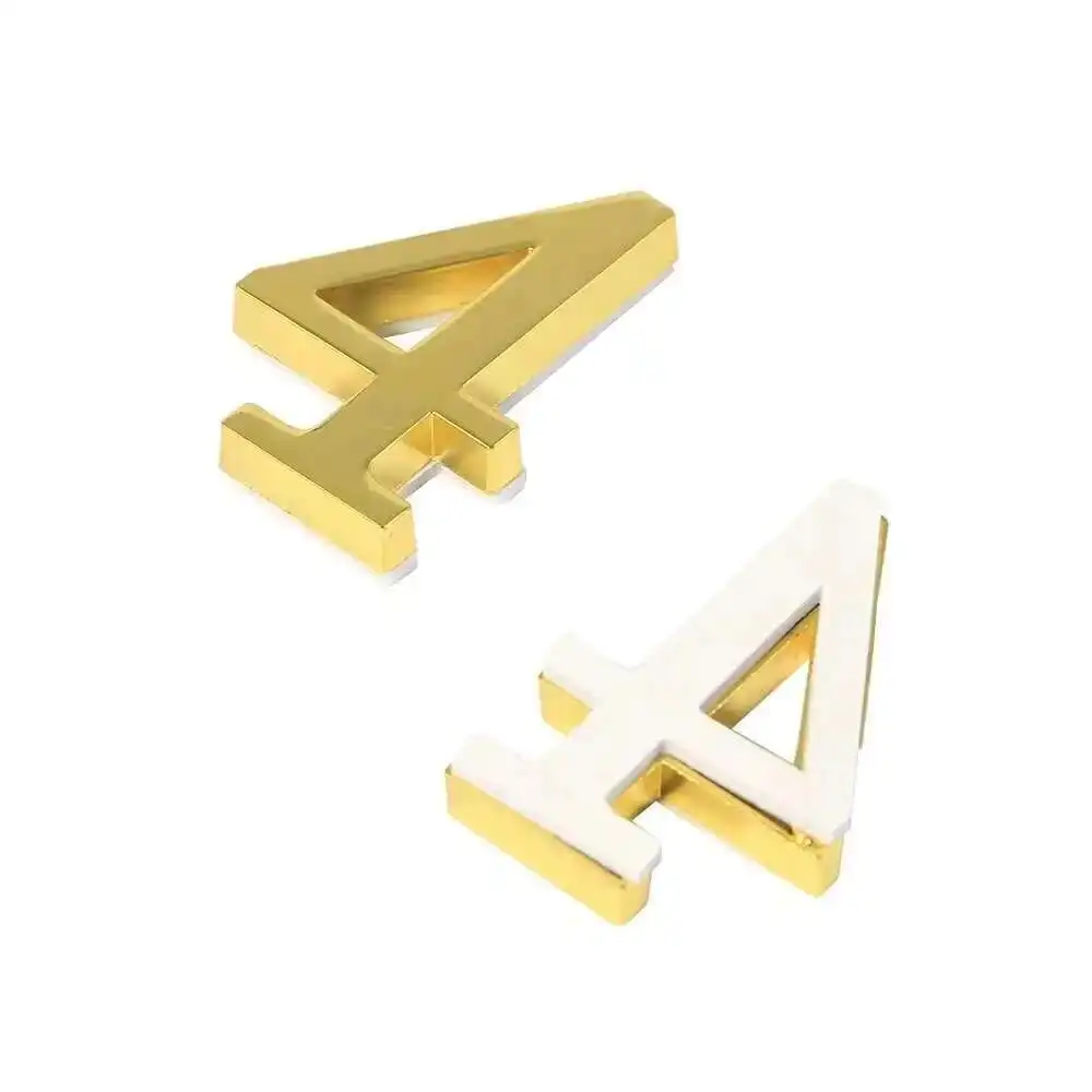 High Grade Custom Metal Bronze Digital Size English Letter Alphabetic Door Number Word Mounted Numbers Wall Letters Plate