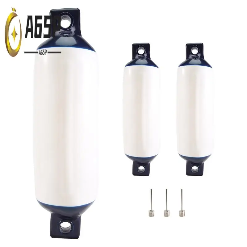 

A65P-3PCS Inflatable Boat Fender PVC Boat Anchor Bumper Marine Boat Fender For Boat, Sailboat, Cuddy Etc (4.5X16 Inch)