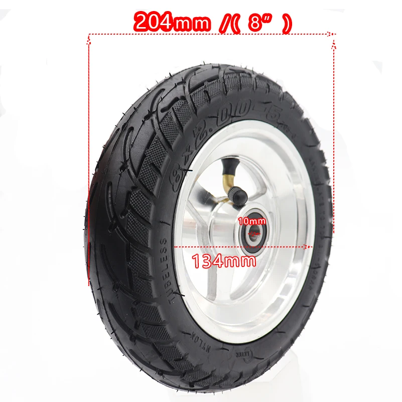 Size 8X2.00-5 Wheel Hub for Pocket Bike MINI Electric Wheelchair Motor Tubeless Tyre