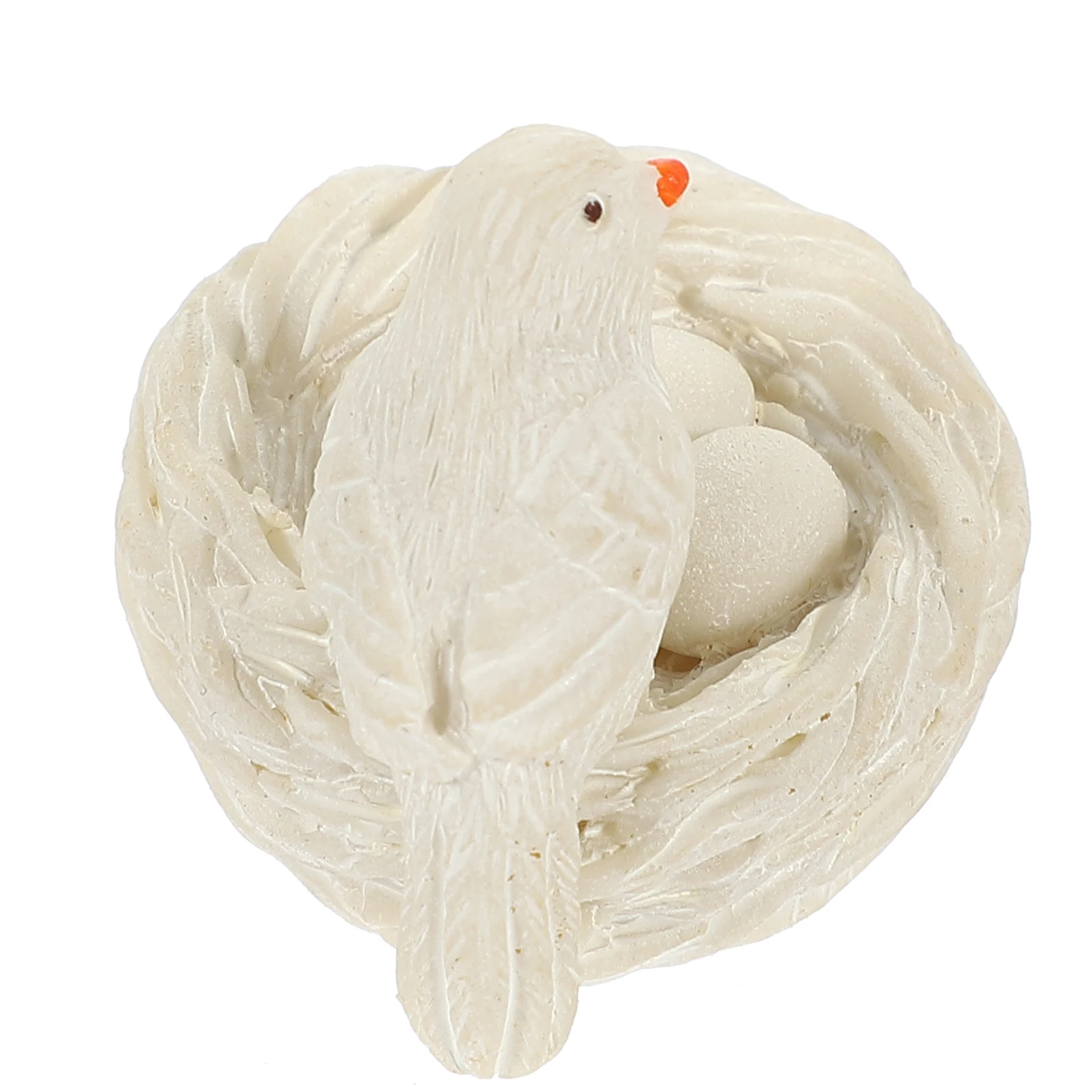 

1pc Artificial Resin Bird Nest Decor Simulation Miniature Birds Nest Craft Home Garden Micro Landscape Ornament House Supplies