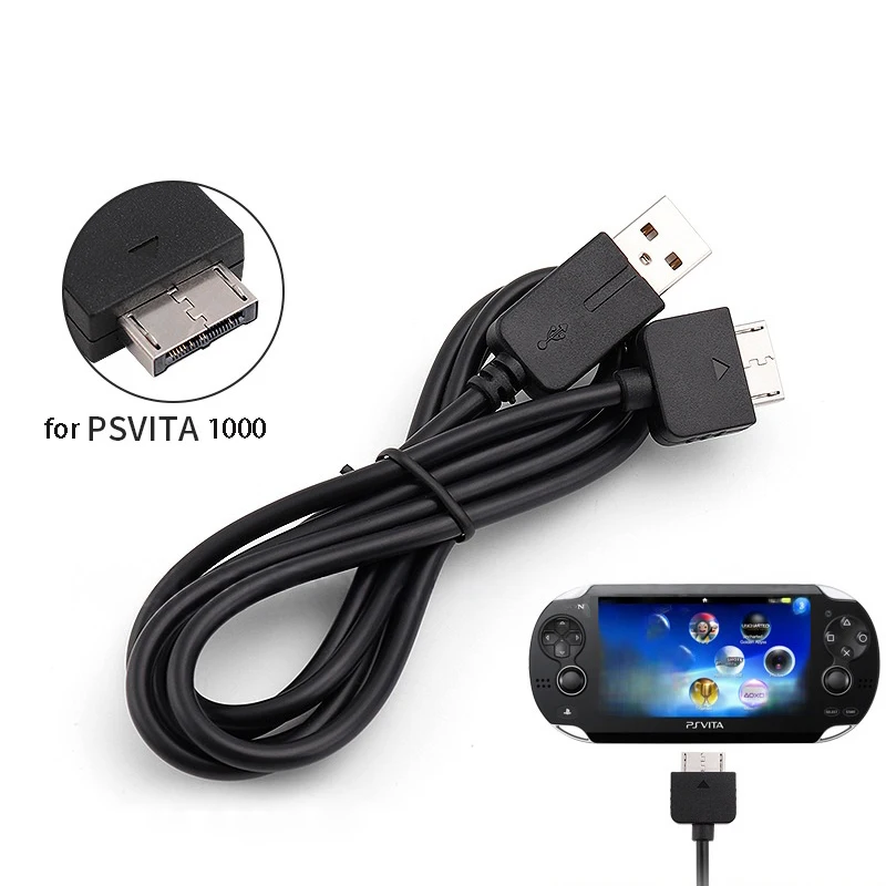 Cable de Carga de Datos para PSVITA 1000, Cable de Transferencia de Datos con Alimentación USB, Adaptador de Cable de Carga para Sony PlayStation