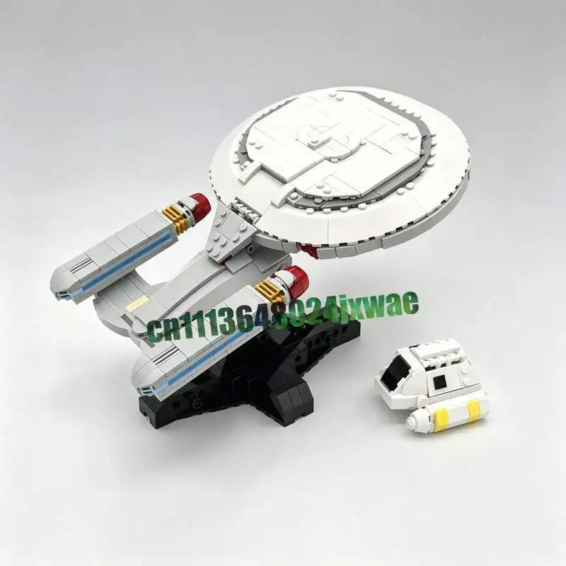 НОВИНКА: Конструктор MOC «Космический корабль USS Enterprise NCC 1701 D» (1062 детали) — модель для самостоятельной сборки, креативная головоломка, научно-фантастическая игрушка, подарок