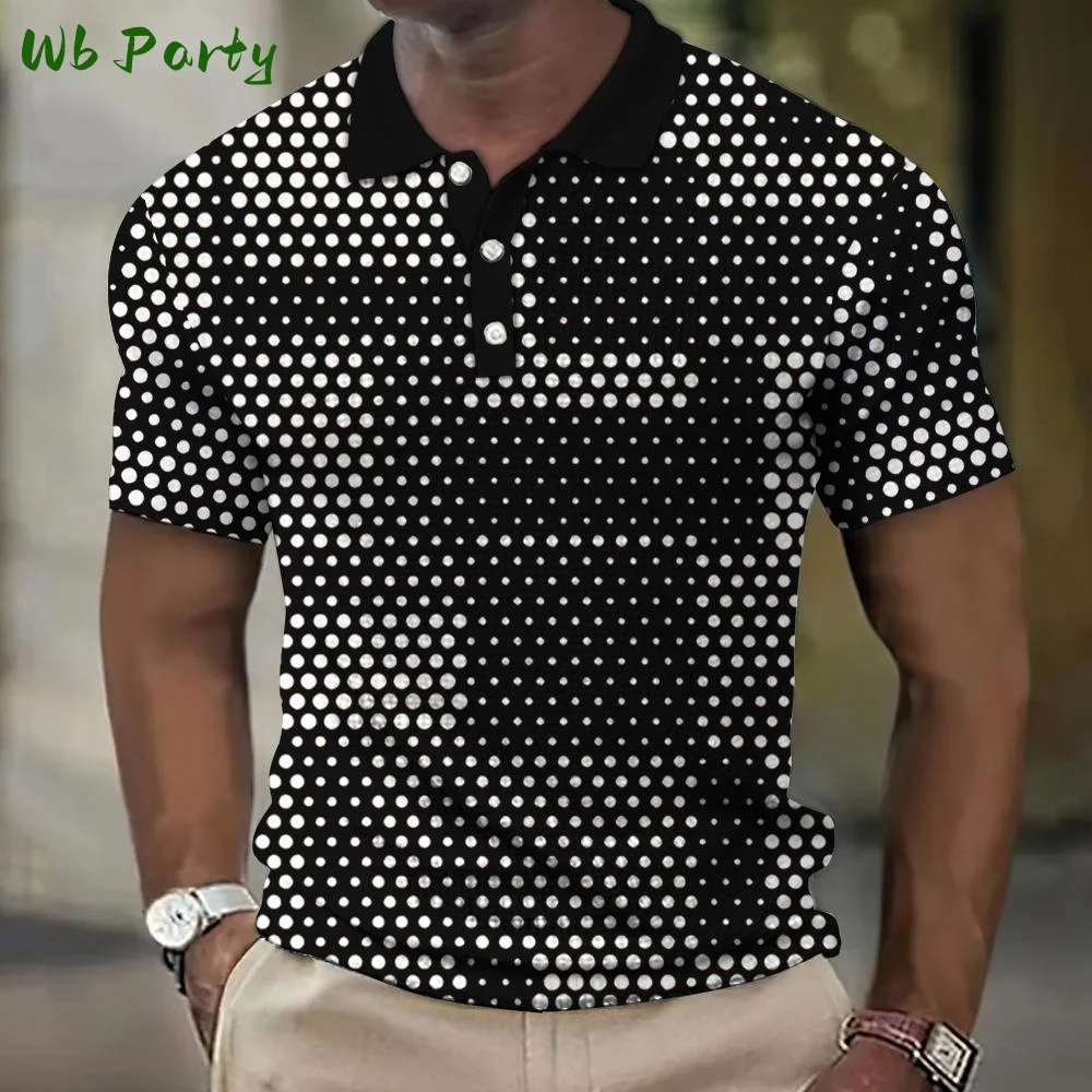 Trendy Men's Polo T-Shirt Fashion Street Breathable Men's Tops Versatile Casual Men's Clothing Tide Loose Men's Polo Clothings
