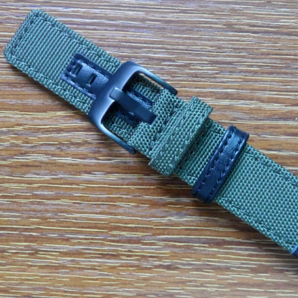 

1Pcs Durable Army Green Watch Band Canvas Replacement Strap Comfortable Ergonomic for Men Women Watch Strap Canvas Watchstrap