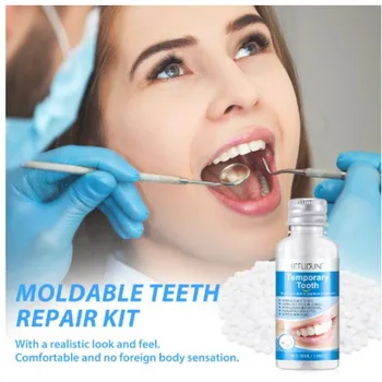 Geçici diş onarım tutkalı dolum katı protez sıcak eritme yapışkan değiştirilebilir diş boşlukları ağız güvenliği diş malzemeleri ağız bakımı