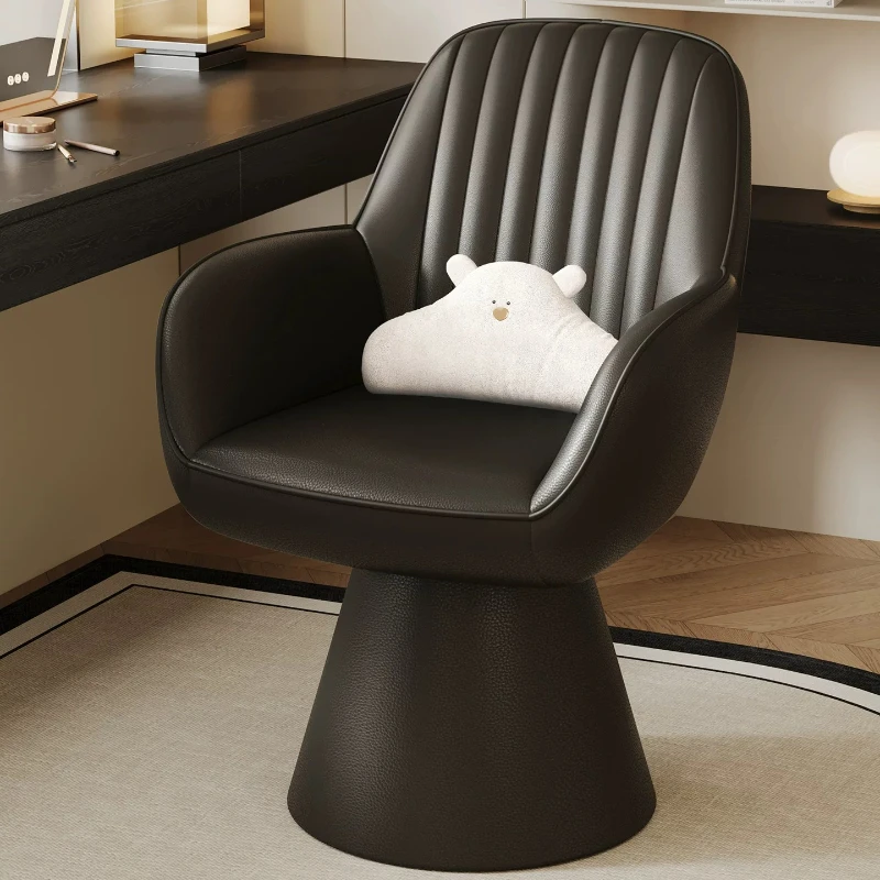 Household Bedroom cream style dressing table chair Rotating high-end makeup chair Interior Elegant Solid Wood Dressing stool