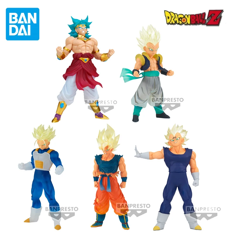 BANDAI Original Dragon Ball Z CLEARISE Son Gokuu Trunks Gotenks Vegeta Broly Anime Action Figures Toys For Boys Girls Gift Model