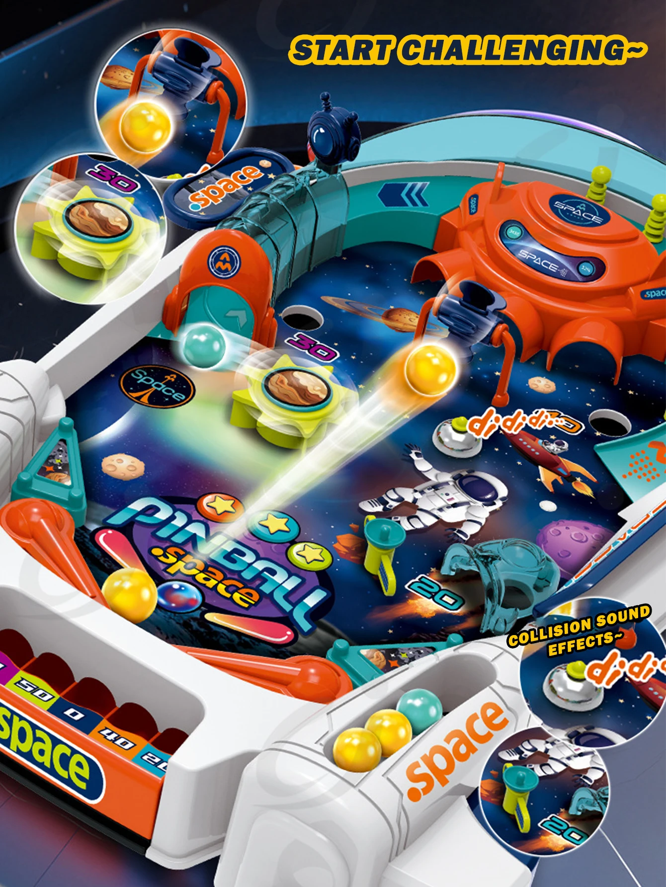 Desktop pinball toys, puzzle toys, pinball tabletop game table, family game toys, parent-child interactive toys