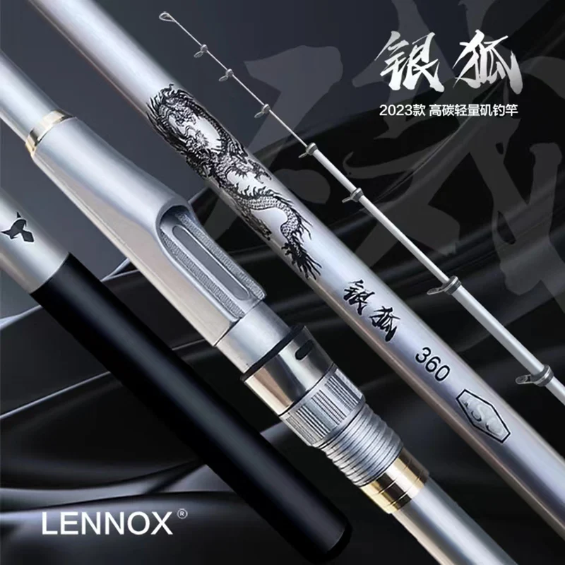 

2023 New SILVER FOX Short Section Sea Fishing Small Rock Fishing Rod 2.7m/3m/3.3m/3.6m Circular Oblique Guide Ring Boat Pole