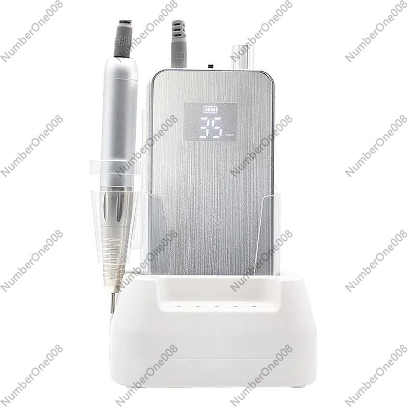 Portable Coreless Motor Nail Drill Machine Quiet Rechargeable for Salon Use