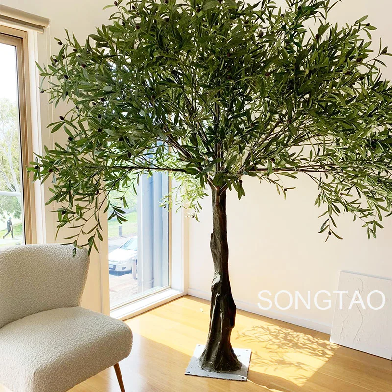 custom.Factory Plants Artificial Olive Trees Bonsai indoor decorative trees For Garden Decoration