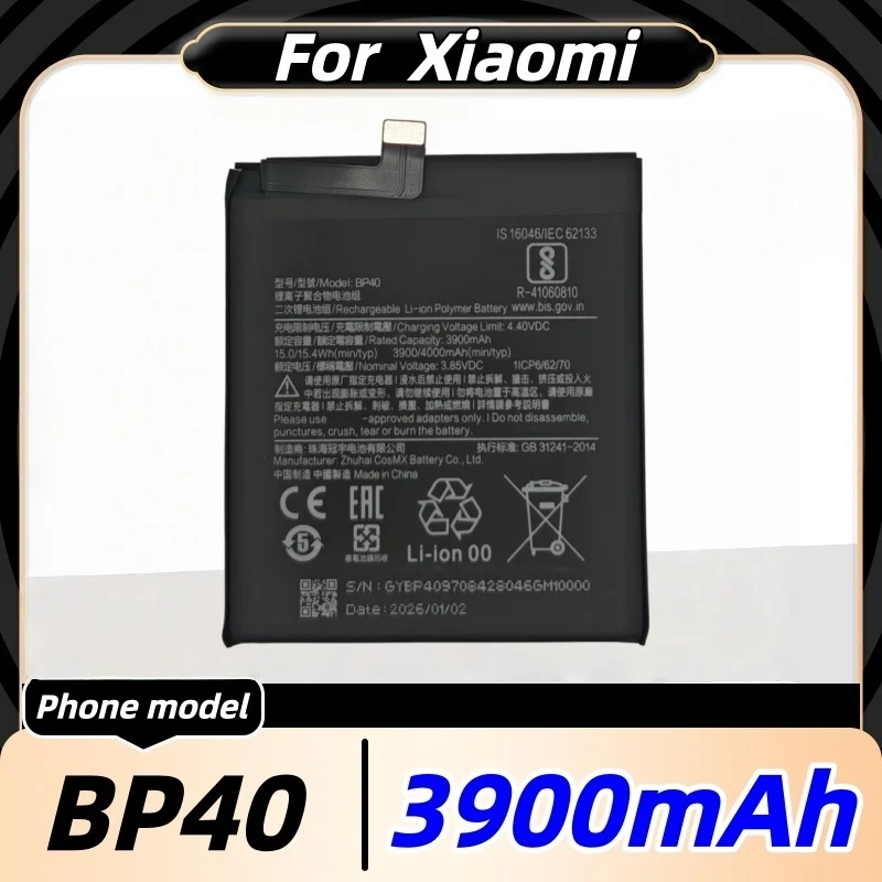 100% New High Quality BP40 3900mAh Battery For Xiaomi Redmi K20 Pro / Mi 9T Pro Replace Phone Batteries Fast Shipping+Tools