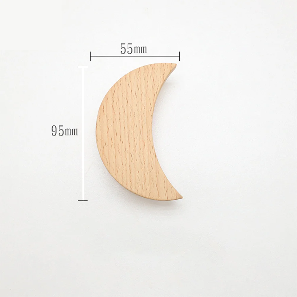 

4Pcs Cartoon Wooden Drawer Pulls for Dressers Cabinets Cupboards Safe Practical Decor Boho Drawer Pulls