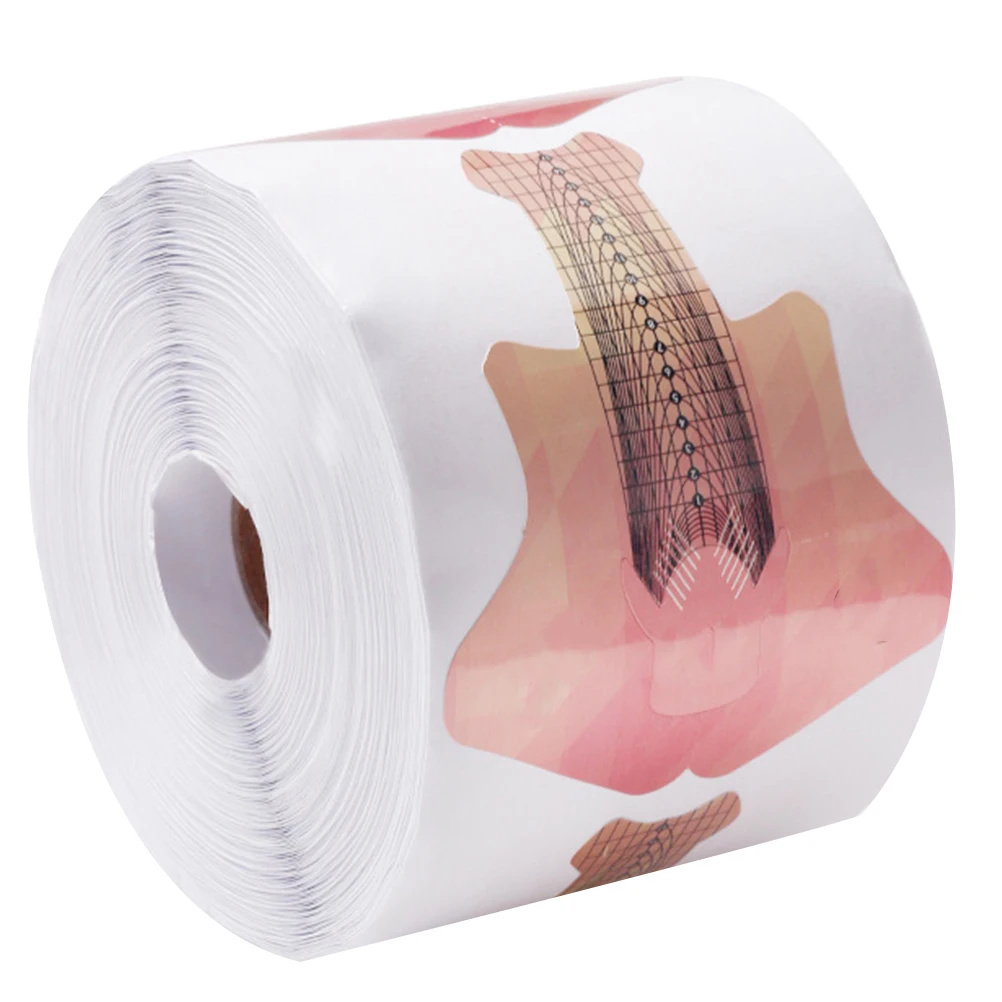 

1 Roll Self-Adhesive Art Extension Forms Manicure Stickers Diy Supplies Acrylic Uv Gel Extensions Form Guide Stickers Nail Art