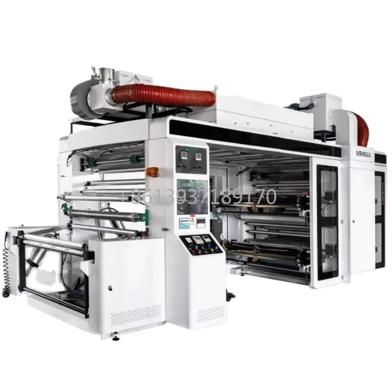 4 Colors Stack Type High Speed Flexography Printing Machine Film Plastic Non Woven Bag Flexo Printing Machine