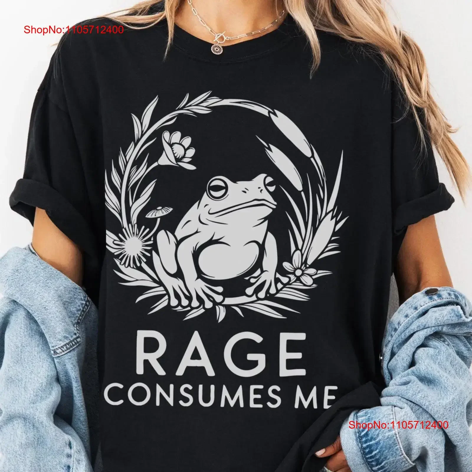 Rage Consumes Me T Shirt Funny Frog Meme Nature Lover Unique Vintage vintage Washed Unisex Top For Everyday Wear Slightly