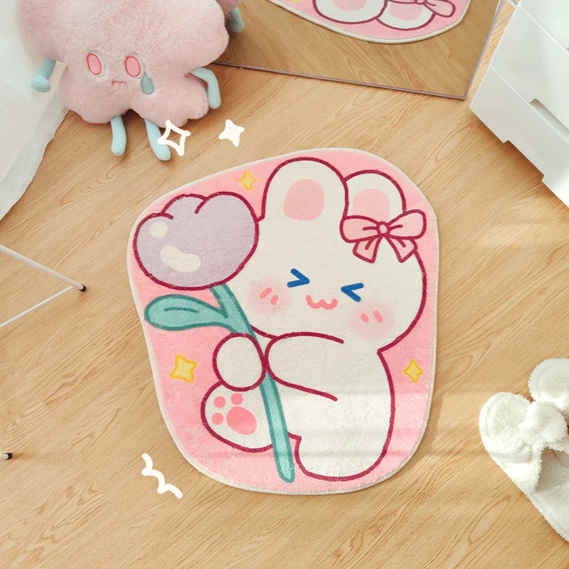 Cartoon Cute Carpet Comfortable Soft Bedroom Rugs Art Creative Design Living Room Decorative Carpets Bathroom Non-slip Floor Rug