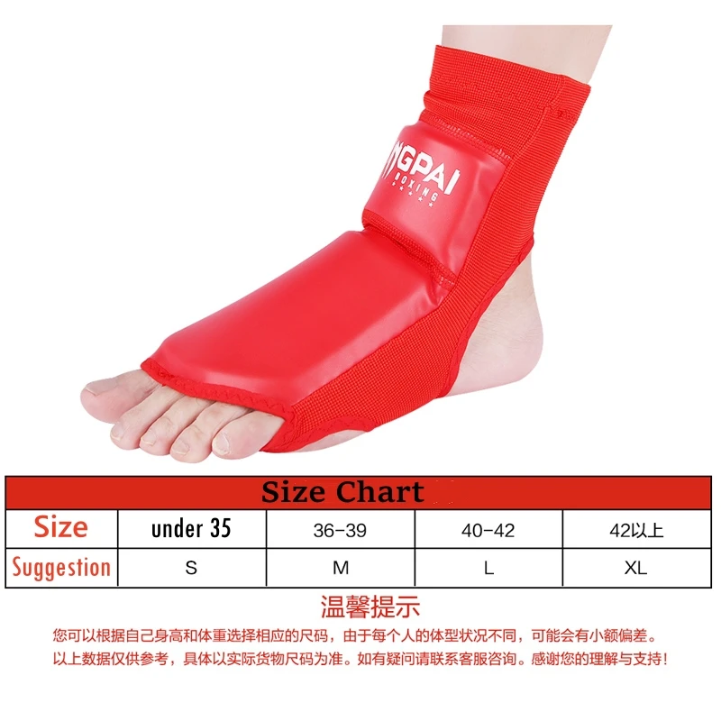 2024 Hotsale Boxing Instep Guard for Adult Child Professional MMA Ankle Support TKD Muay Thai Sport Socks Foot Protector Pads