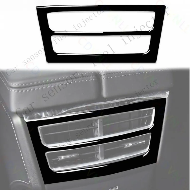 Q+ For Tesla Model X S 2012-2021 Bright Black Rear Seat Air Outlet Vent Frame Cover