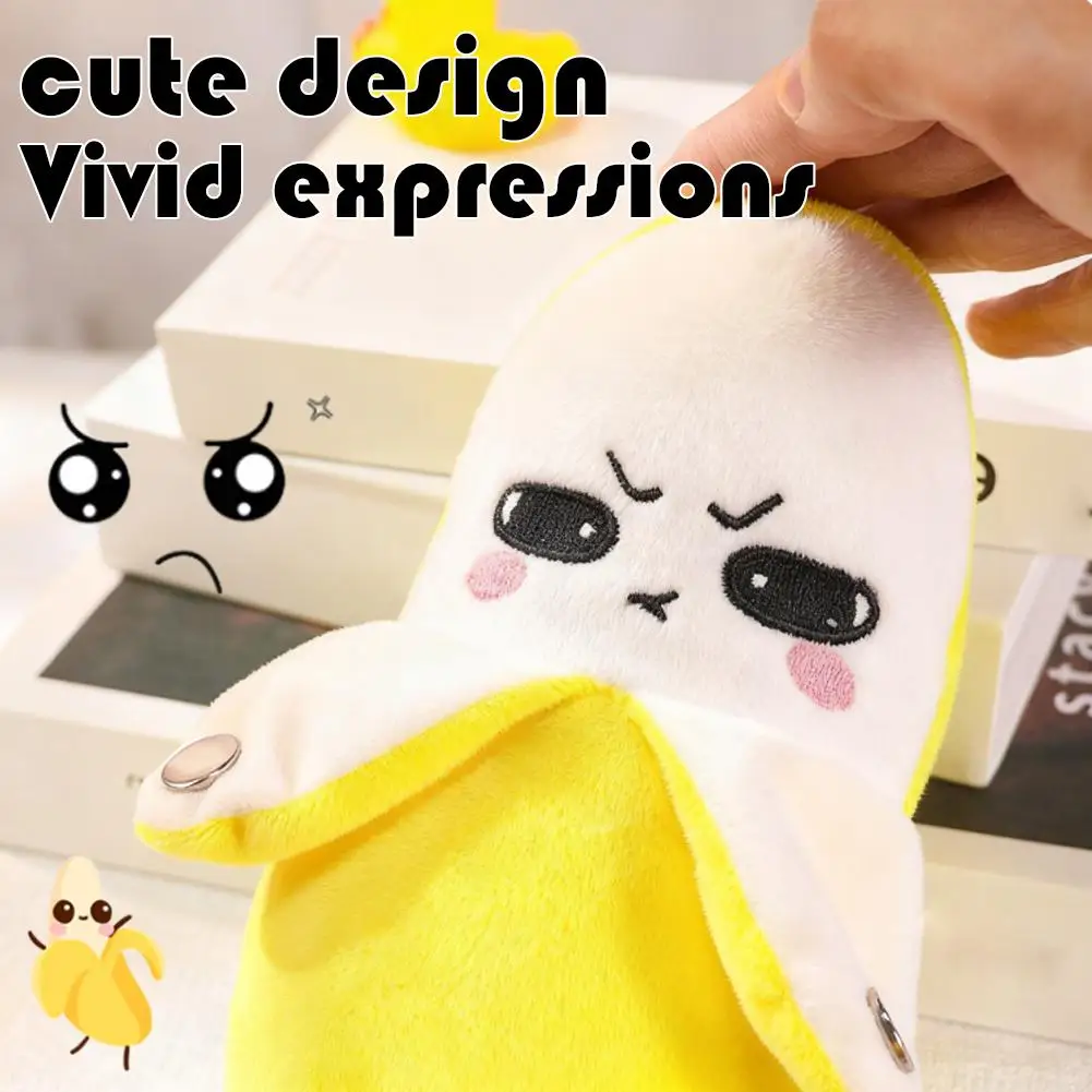 Banana Plush Toy Pendant  Keychain Rhythm Piano Interactive Toy Creative Touch Doll Dual-Player Activity Friend/Party Toys