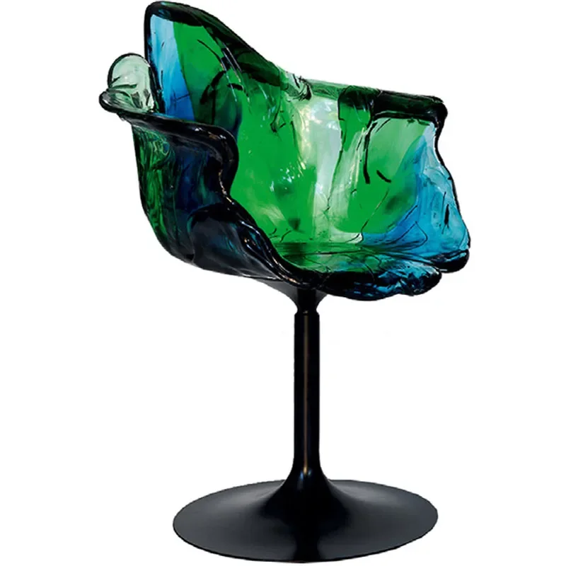 

Art living room dining chair Internet celebrity light luxury creative acrylic personality modern bar chair villa leisure