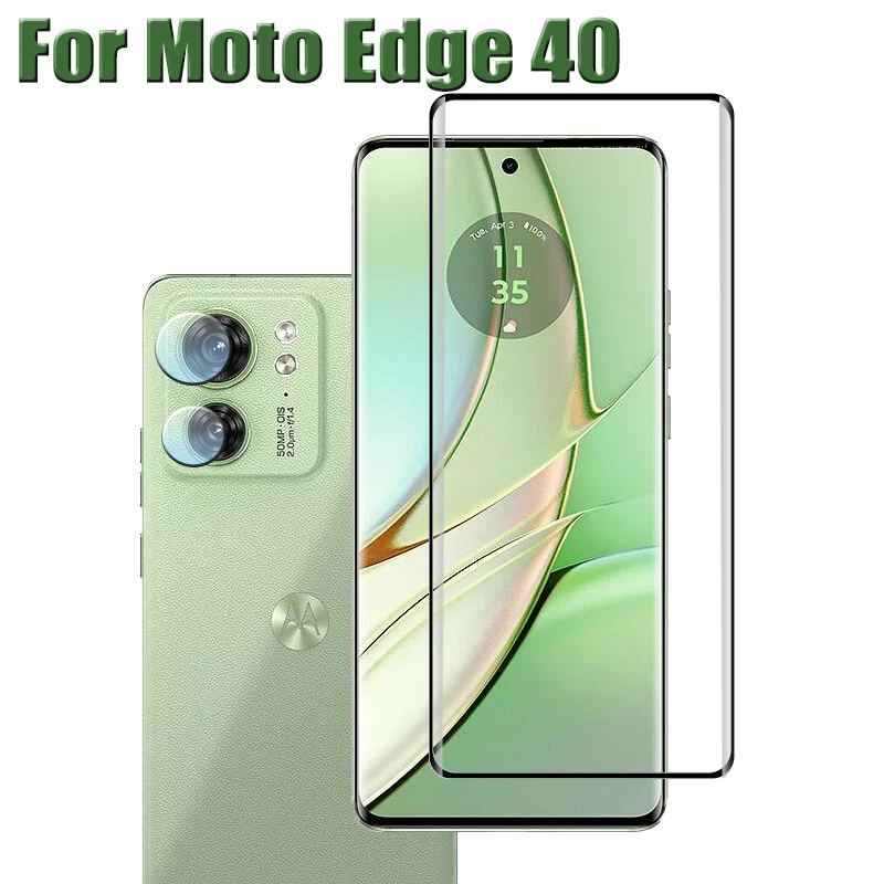 New upgrade 9D Tempered Glass For Moto Edge 40 Screen Protector Anti-Scratch For Motorola Edge 40 Soft Camera film