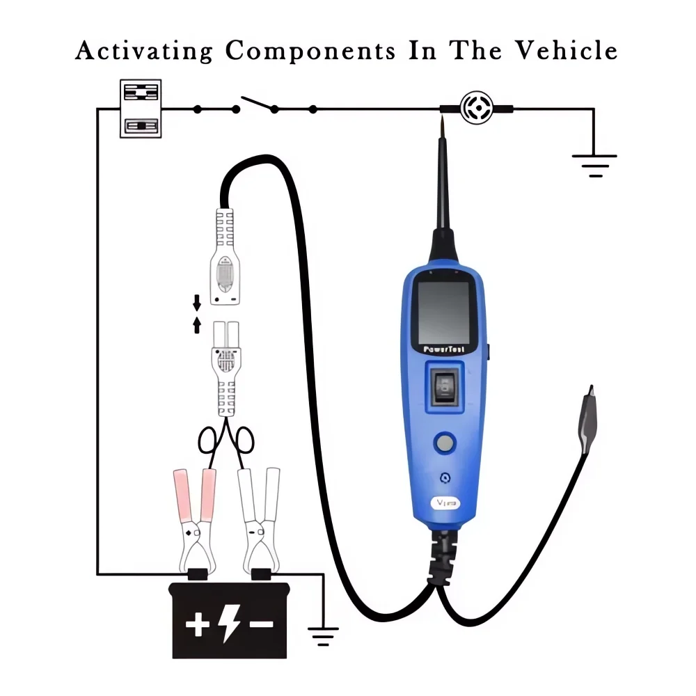 Vgate PT150 Power Test 12V Power Scan 24V Pencil Tester Electrical System Circuit Scanner Diagnostic Tool for Battery