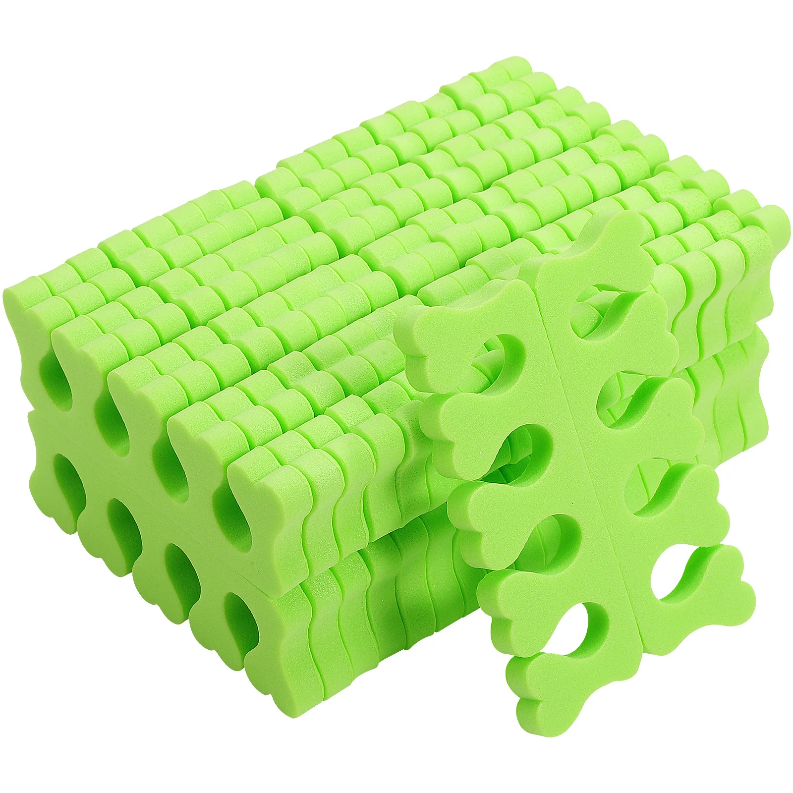 شكل قلب تو فواصل عالية الكثافة الإسفنج لينة لمسمار الفن مانيكير استخدام الفواصل الاصبع المتاح النساء الرجال الأخضر