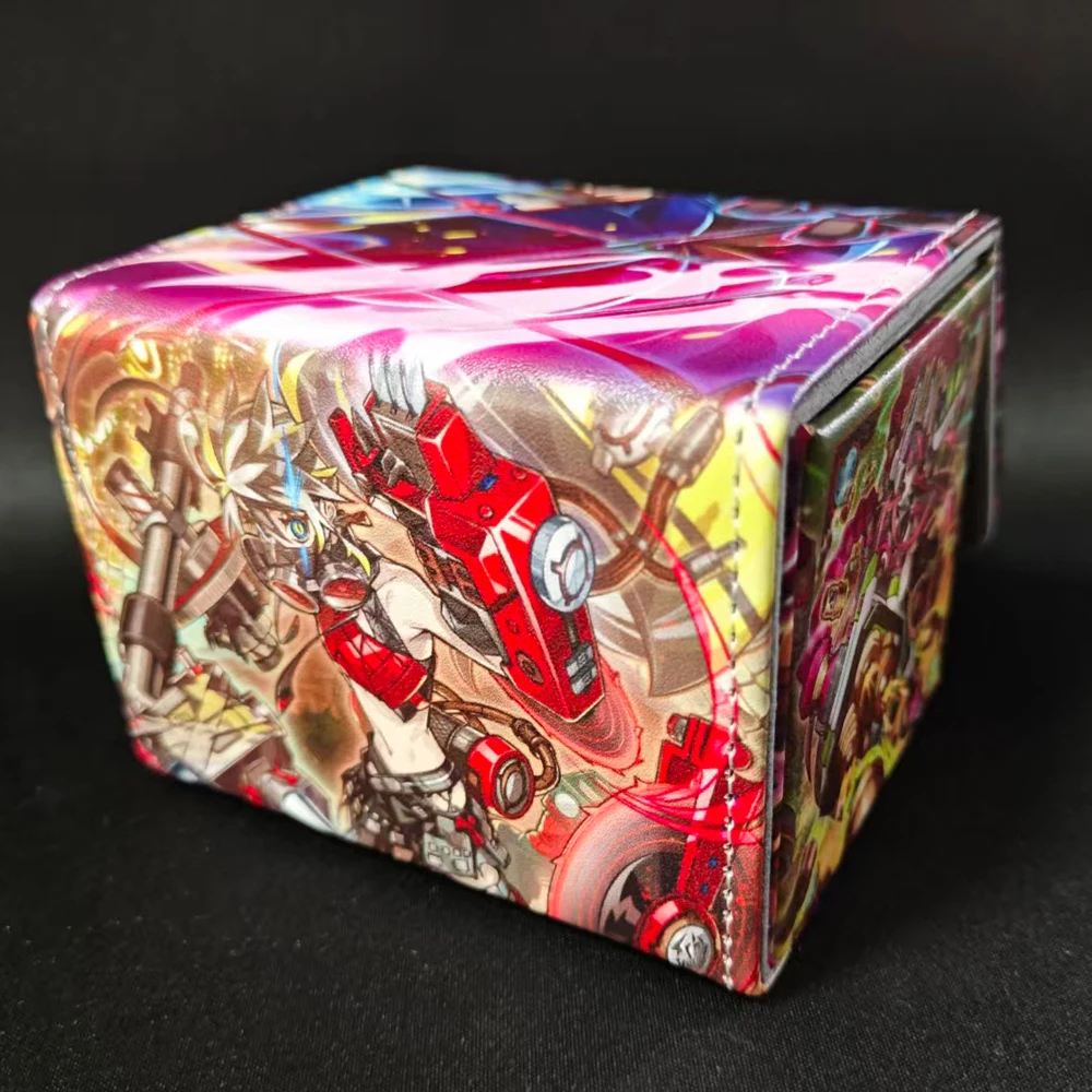 Diy Self Made Yu-Gi-Oh! Kewl Tune Card Storage Box Ygo Kewl Tune Mix High-End Leather Card Storage Box Anime Cards Gift Toys