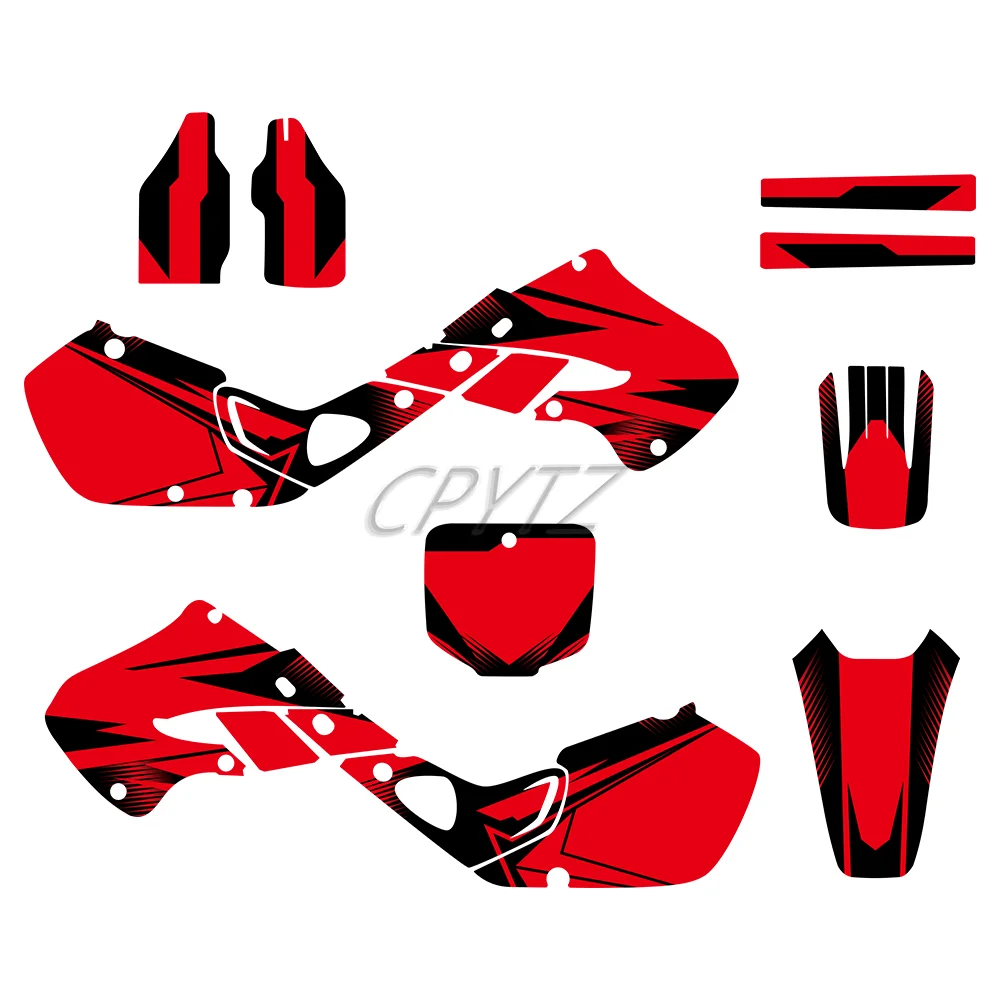Fit For CR125 1998 1999 CR250 1997-1999 CR 125 250 Motorcycle GRAPHICS & BACKGROUNDS DECALS LABELS Kits Custom Number