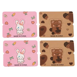50 stücke 5x6,5 cm niedliche Kaninchen bär Cartoon hängende Karten Tag für DIY Schmuck Einzelhandel Haar Zubehör Display Tag handgemachte Verpackungs karte