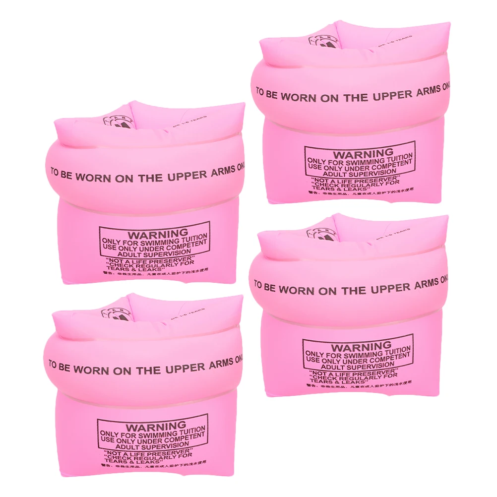 

4Pcs Thickened Arm Floaties For Kids Inflatable Swim Rings Pool Floaties Water Arm Band