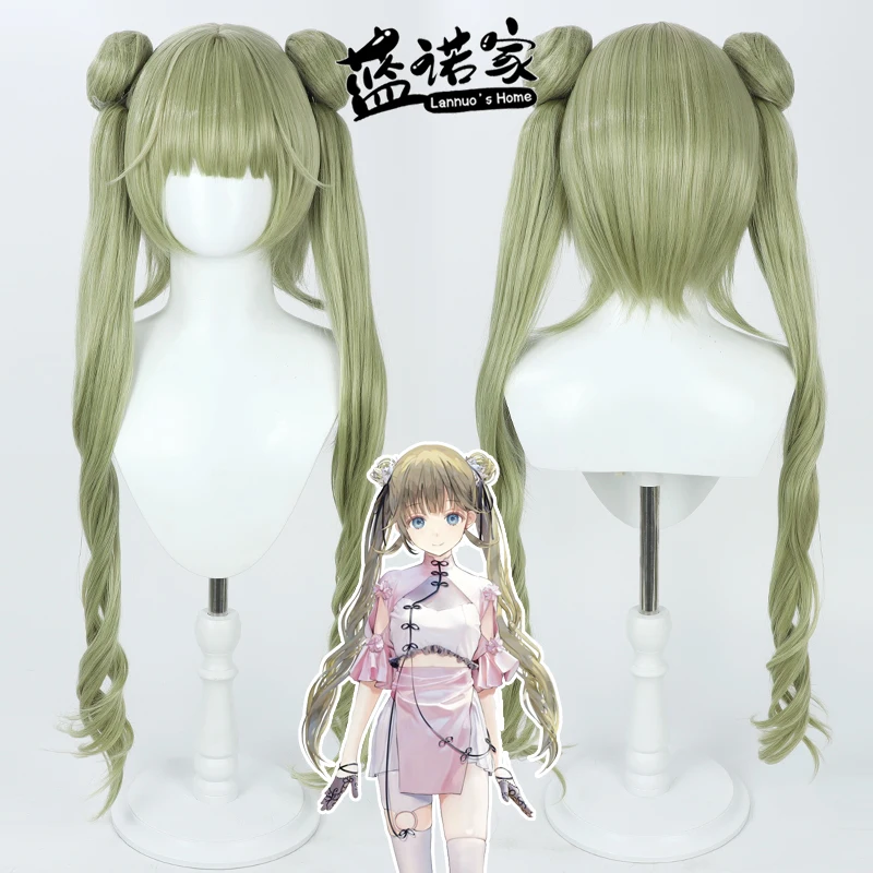 

Virtual YouTube Vtuber Lisa Cosplay Wig Halloween Carnival Party Props Synthetic Hair Heat Resistant Fiber + Wig Cap