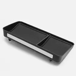 1 Pcs Under Screen Storage Box Dashboard PP Storage Box Organizer Tray Professional Sturdy for Mitsubishi Outlander Black