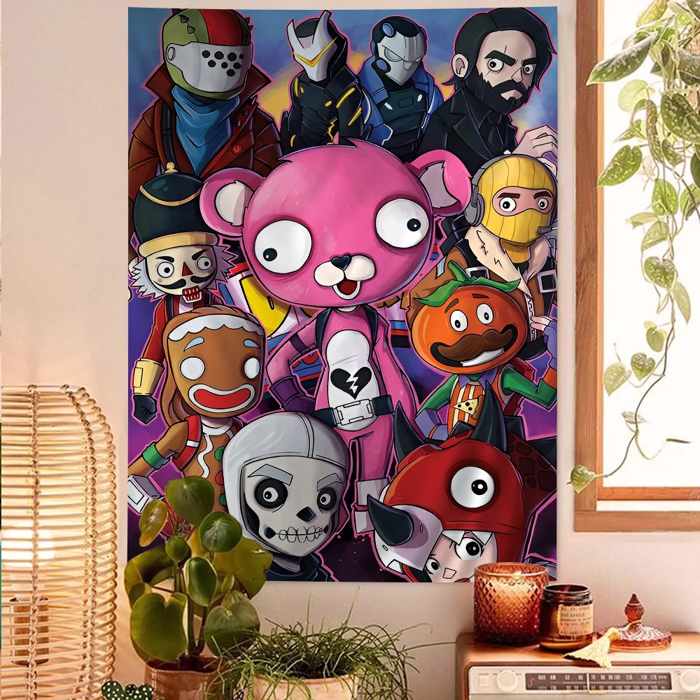 F-Fortnites Hot Game Hippie arazzi da appendere alla parete arazzi bohémien Mandala INS Home Decor