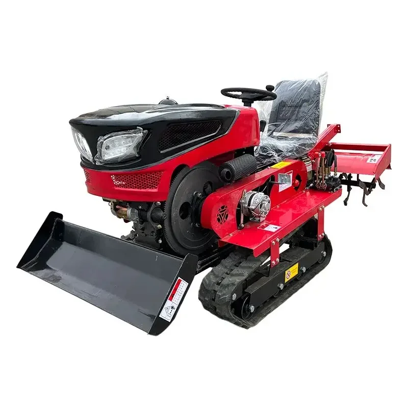 Hot selling agricultural machinery, small rice crawler cultivators, small crawler rotary tillers, 35HP mechanical planting equip