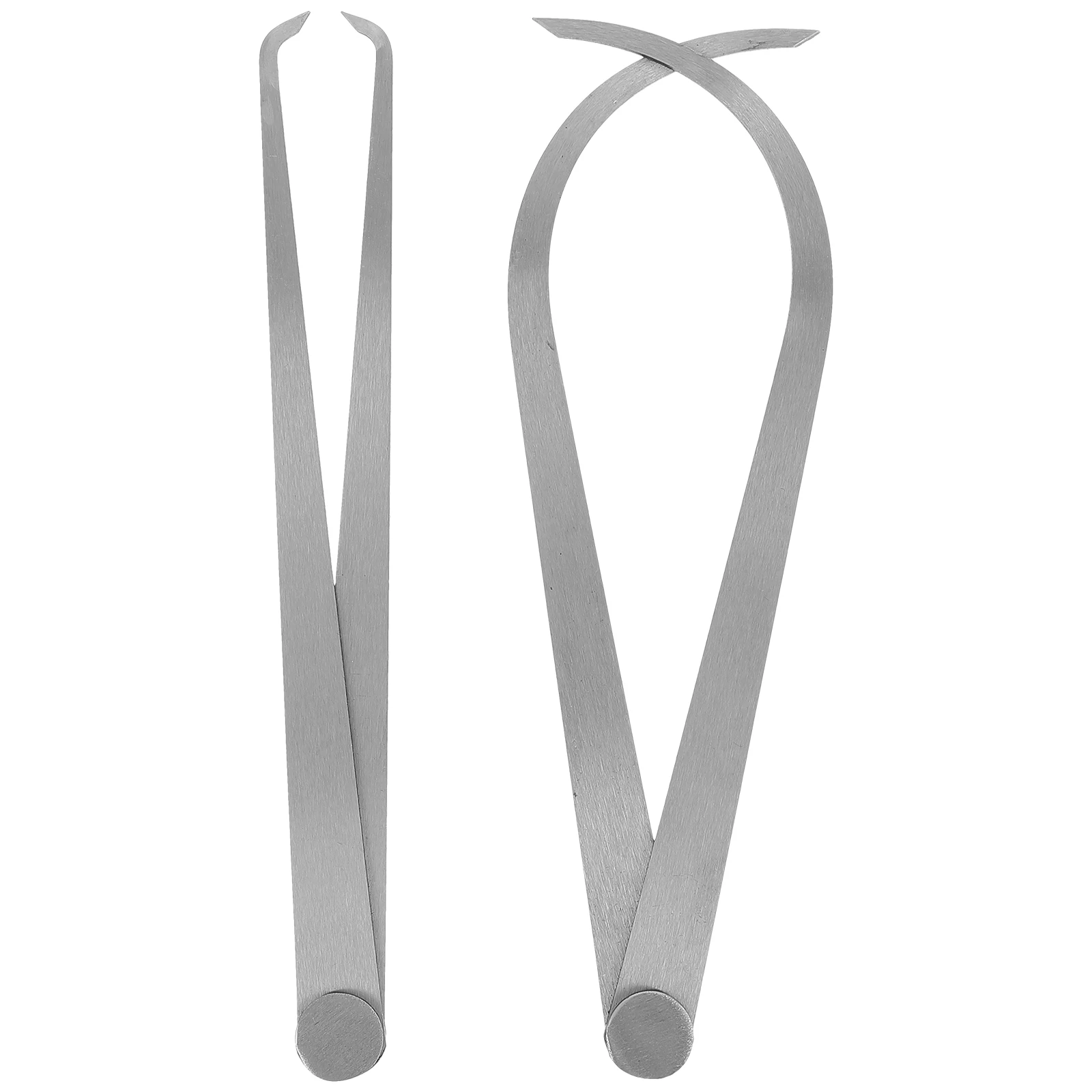 

2pcs InnerOuterCaliperSet SteelHardened LightweightEasyHandle MeasuresThicknessDiameter SculpturePotteryTube MeasuringInstrument