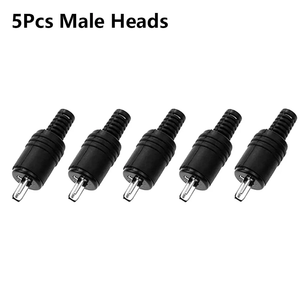 5Pcs 2Pin DIN Speaker Connector 22mm Mount Hole Distance No Soldering Needed Screw Terminal Power Plug HiFi Speaker Connection