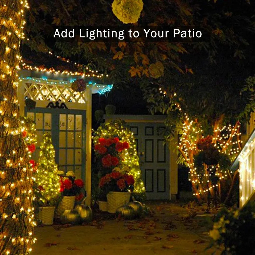 1 confezione Solar String Fairy Light LED impermeabile Outdoor 5M/10M/20M Garland Street Lamp festone festa di natale per la decorazione del giardino