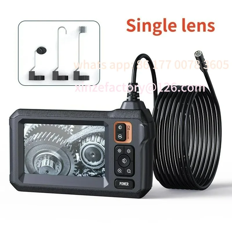 

Customizable Industrial Endoscope Camera IPS Screen Waterproof LED Light Inspection Borescope for Pipe Car Repair