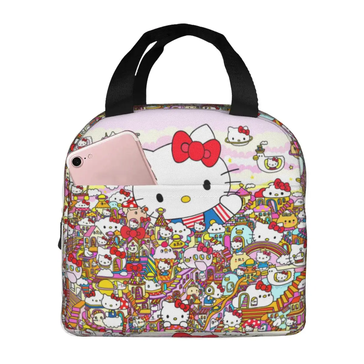 Outdoor Family Multifunction Unique Sanrio Hello Kitty Storage Bag Female Lunch Food Box