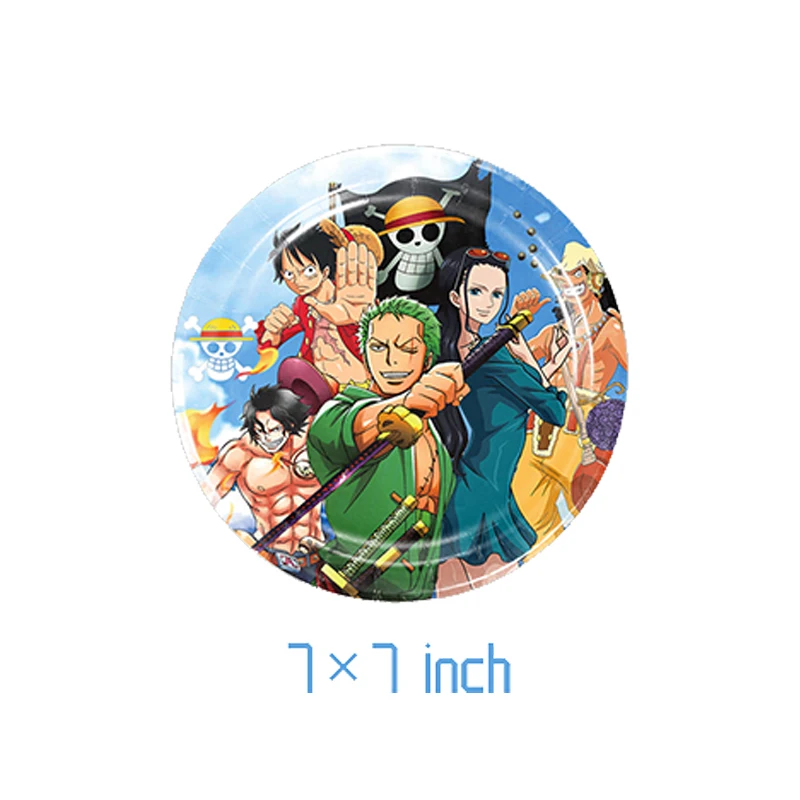 One Piece Birthday Party Decoration Supplies Kit Inside Out  Paper Plates Cups Napkins Balloon Set