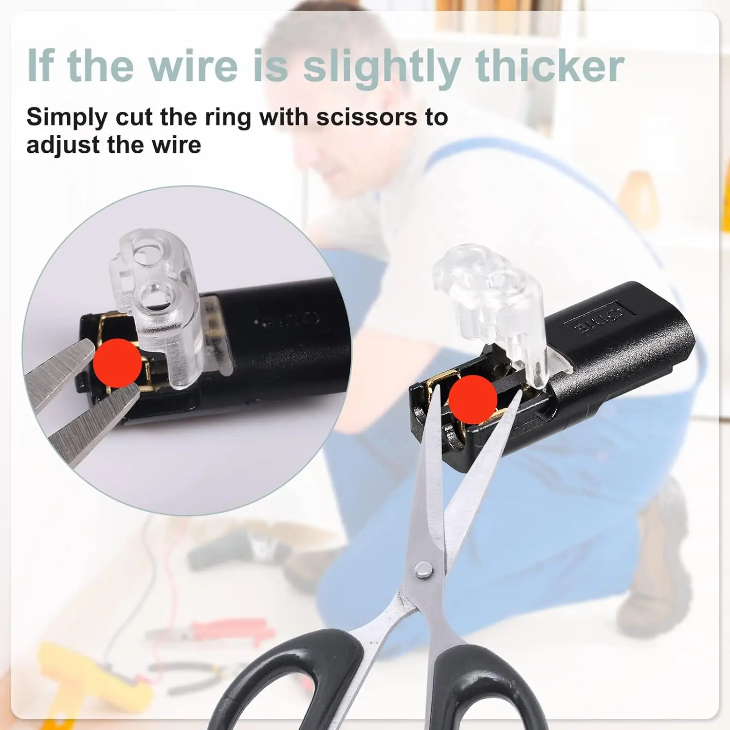 20PCS Pluggable LED Wire Connectors 2 Pin 2 Way Toolless Spring Wire Connectors Without Wire-Stripping Compact Wiring Connectors