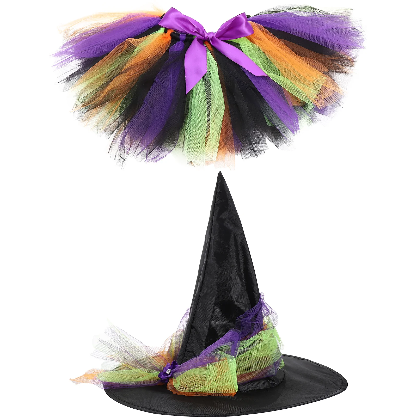 

Witch Skirt Suit s Girls Dress up Clothes Halloween Costumes for Washable Child