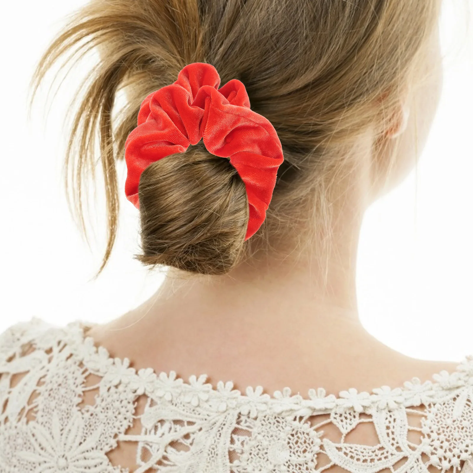 

4pcs Fluorescent Ties Scrunchies For Girls Ponytail Girls Hair Tie Holders Ponytail Holders Hair Bands Accessories
