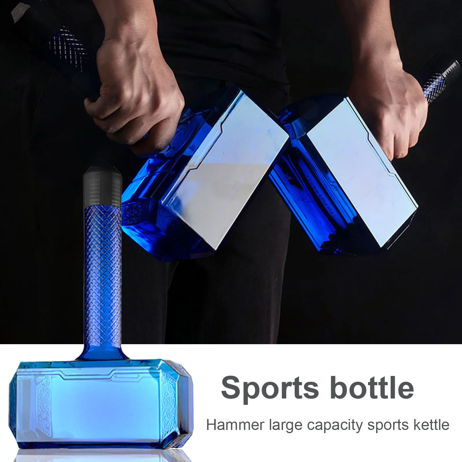 1700ml Big Large Thor Hammer Water Bottle Portable Outdoor Sport Camping Gym Fitness Tour Drinking Waterbottle Space Cup Cycling