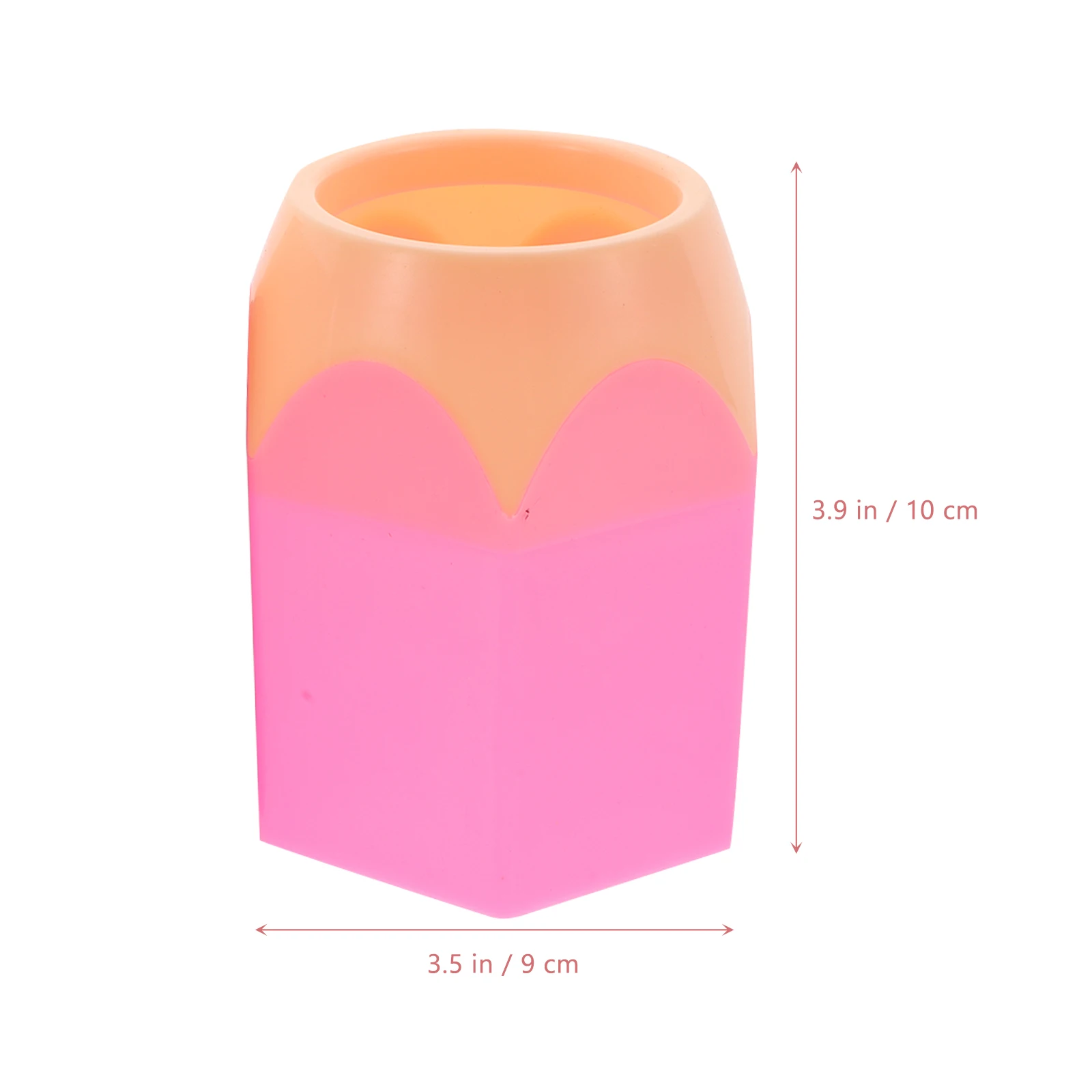 

5 Pcs Contrast Color Pen Holder Large Capacity Desk Organizer Storage Container for Classroom Cute Pencil Dispenser Straw Abs