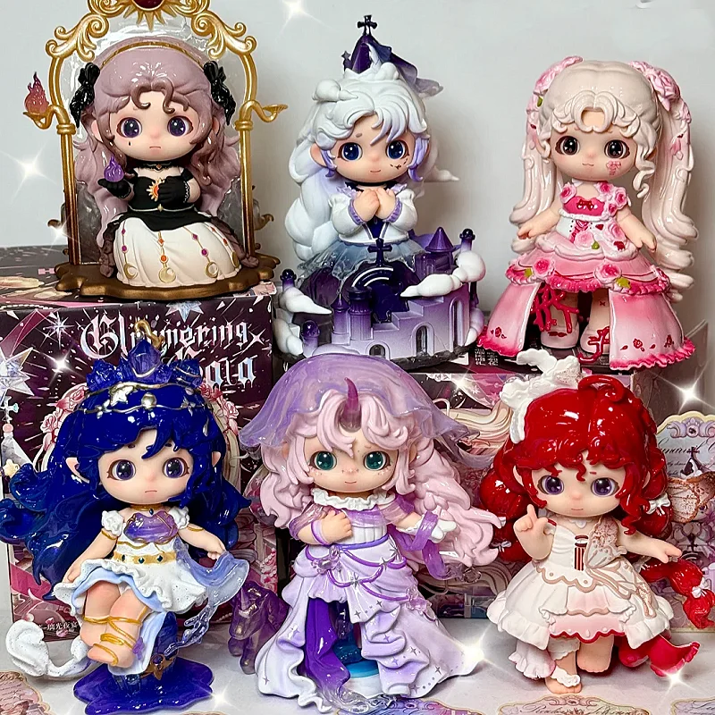 

Genuine Glimmering Gala Series Blind Box Trendy Collectible Figurines Desktop Ornament Mysterious Surprise Box Girl'S Gift