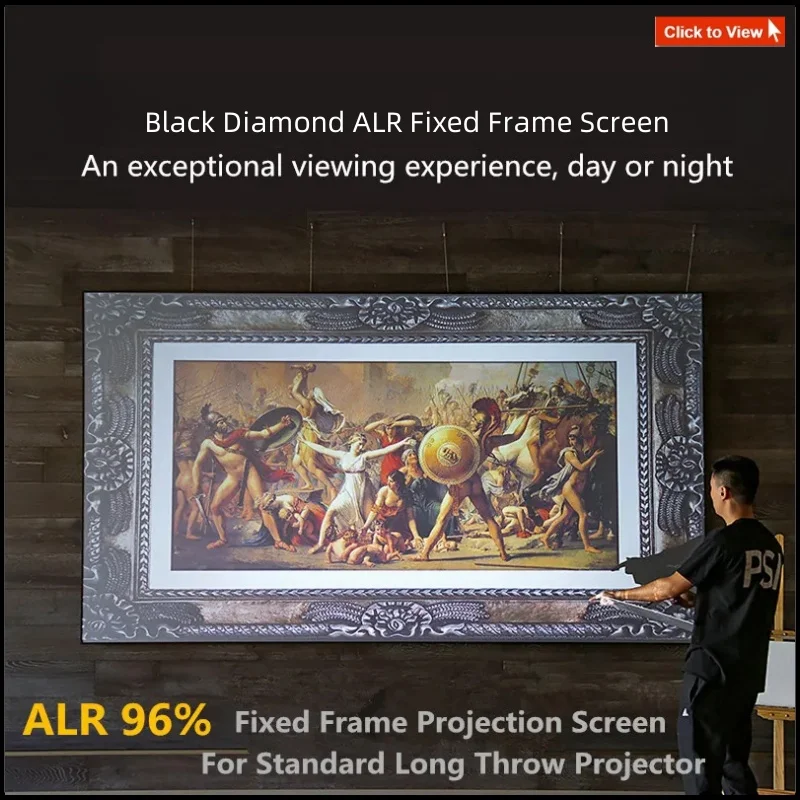 Fresnel mit festem Rahmen 5,0 ust alr Ultra-Short-Throw-Anti-Licht-Projektor dunkelgrau 8k 4k optische Fresnelscreen-Projektion – Detail 28