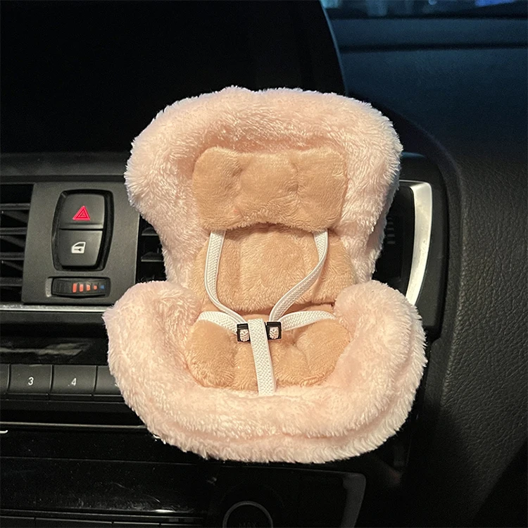 Labubu Doll Car Seat Decoration, Car Outlet, Aromaterapia, Ornamentos De Desenhos Animados, Modelo Kawaii, Presentes Surpresa Menina